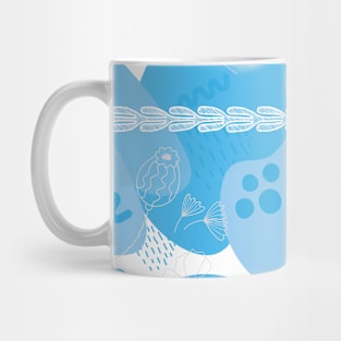 Santorini Greece pattern #4 Mug